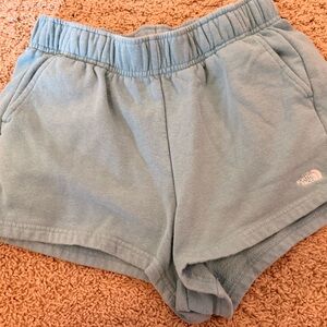 The North Face Women's Pale Blue Terry Athletic Shorts
